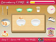 Флеш игра онлайн Клубничный торт / Strawberry Cake
